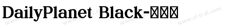 DailyPlanet Black字体转换